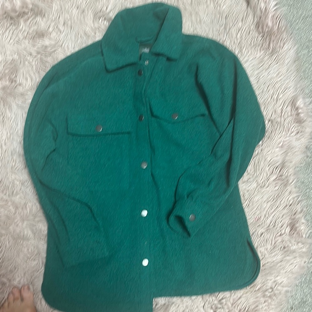 Green Button-Up Jacket
